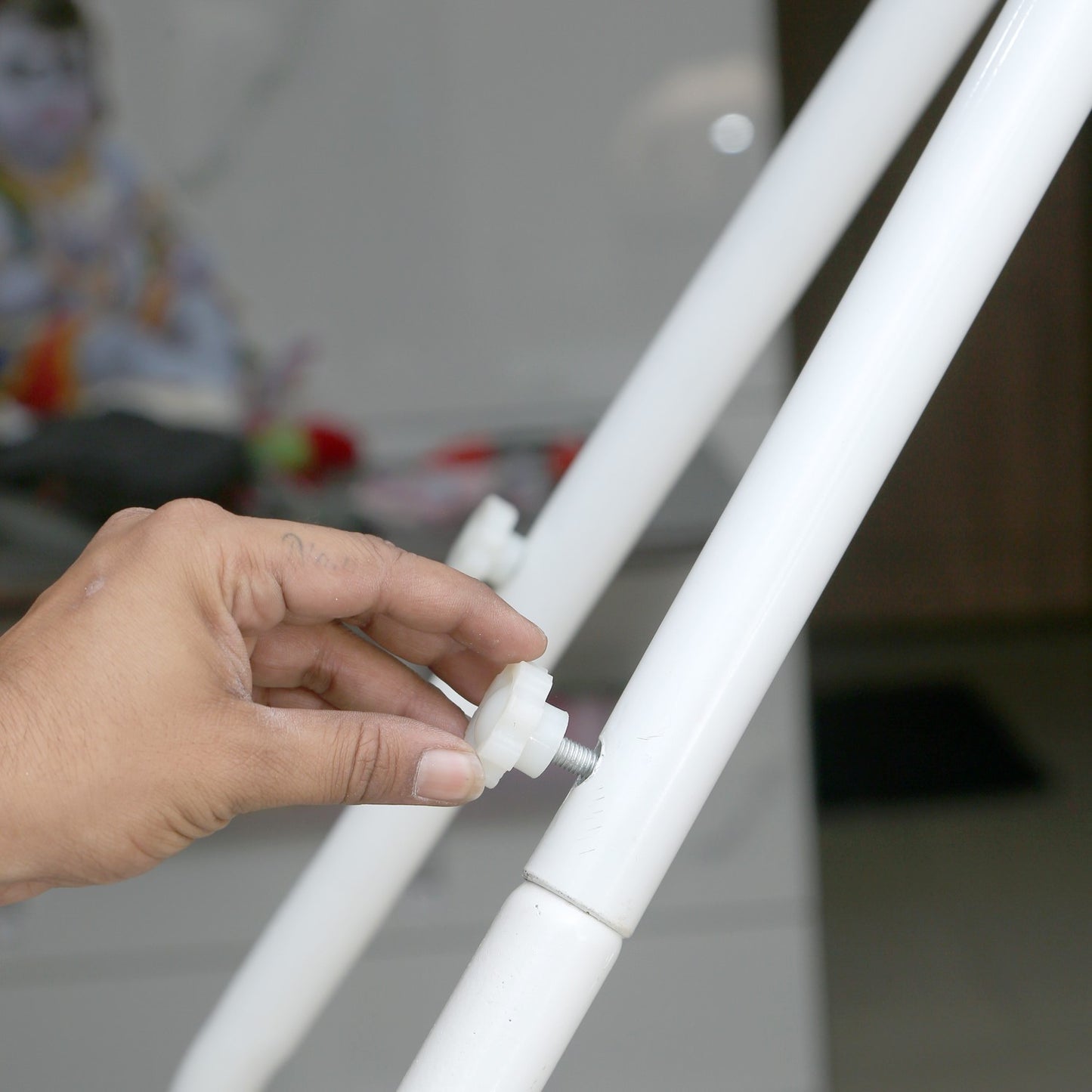 Kidzy King Foldable Baby Hammock Stand with Carry Bag – Tool-Free Assembly, Portable & Sturdy Metal Frame for Infant & Toddler Hammocks