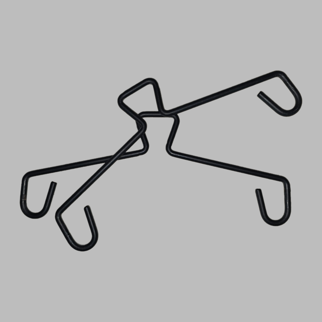 CarNap-Hangers Only (1 Set) | MS Iron | Black Matte Finish | Heavy-Duty Build Quality | 2 Hangers