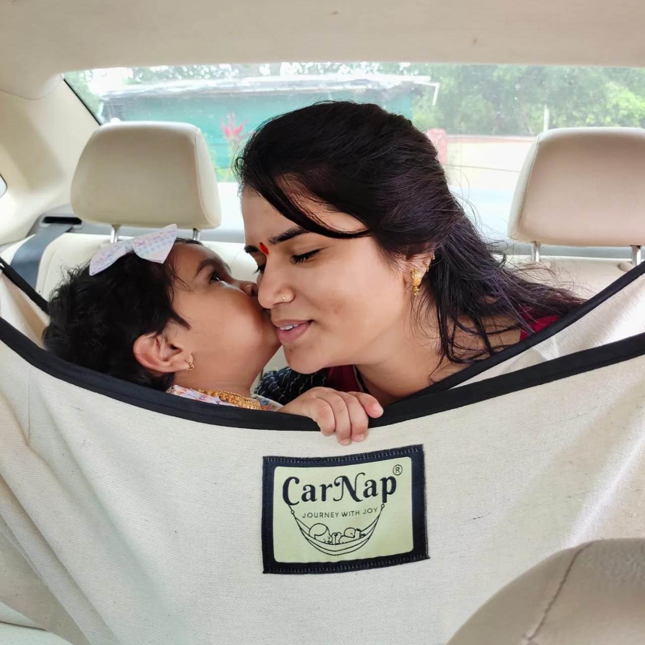 CarNap - Portable Car Hammock for 0 to 3 year baby | with Adjustable Belt, Hammock Cloth, Hangers and Carry Bag | use at Car, Train, Home