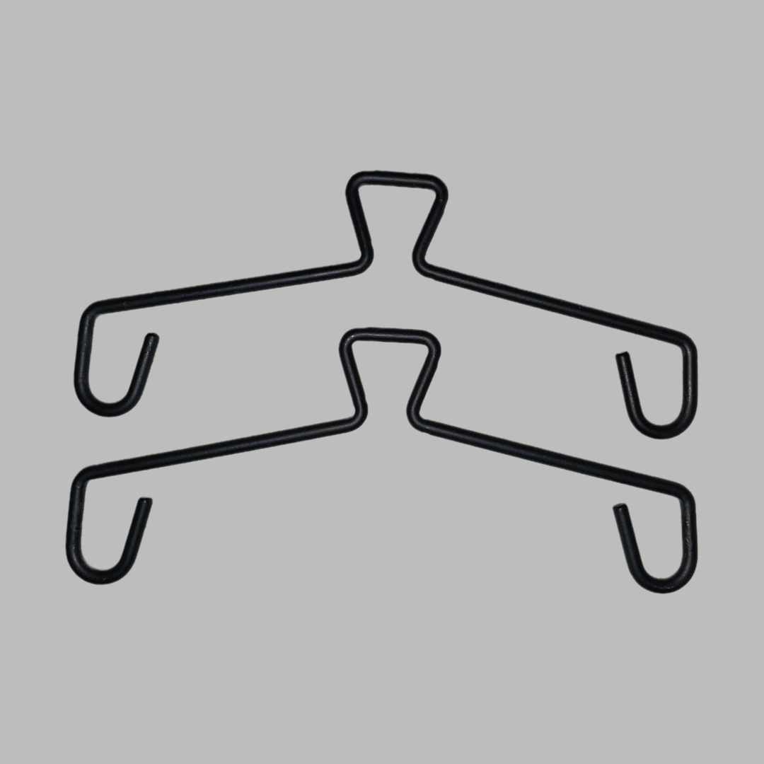 CarNap-Hangers Only (1 Set) | MS Iron | Black Matte Finish | Heavy-Duty Build Quality | 2 Hangers
