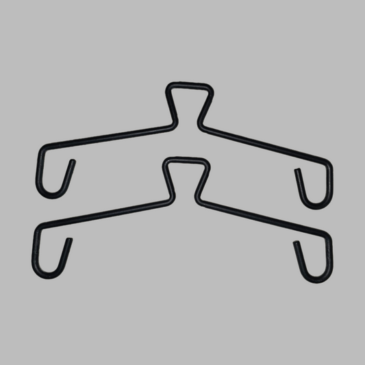 CarNap-Hangers Only (1 Set) | MS Iron | Black Matte Finish | Heavy-Duty Build Quality | 2 Hangers