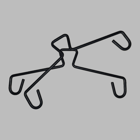 CarNap-Hangers Only (1 Set) | MS Iron | Black Matte Finish | Heavy-Duty Build Quality | 2 Hangers