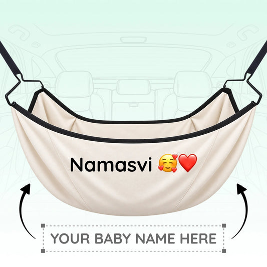 Personalized Baby Name Portable Hammock with Adjustable Belt