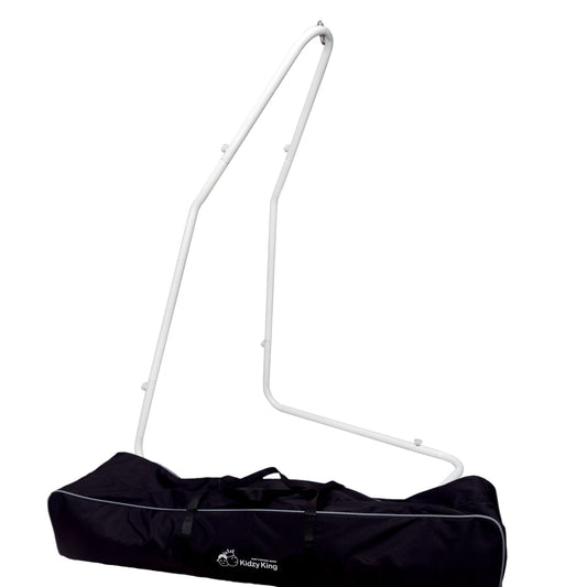 Kidzy King Foldable Baby Hammock Stand with Carry Bag – Tool-Free Assembly, Portable & Sturdy Metal Frame for Infant & Toddler Hammocks